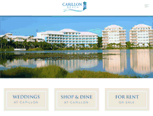 Tablet Screenshot of carillonbeach.com